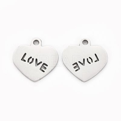 Non-Tarnish Valentine's Day 304 Stainless Steel Charms STAS-I151-28P-1