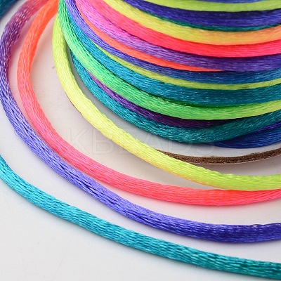 Nylon Satin Rattail Cords X-NWIR-O001-A-20-1