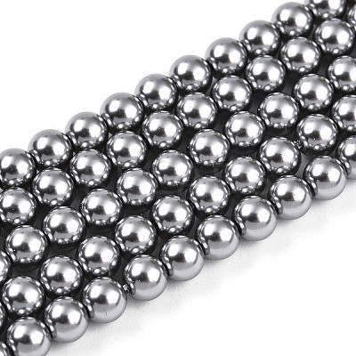Baking Paint Pearlized Glass Pearl Bead Strands HY-N002-4mm-A01-1