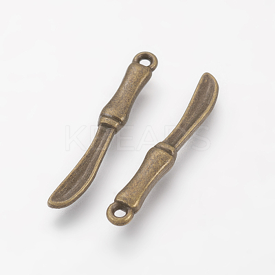 Tibetan Style Alloy Pendants TIBEP-3101-AB-FF-1