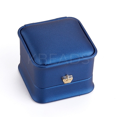 PU Leather Ring Gift Boxes LBOX-L005-A04-1