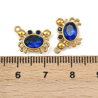 304 Stainless Steel Rhinestone Charms STAS-H242-05G-06-1