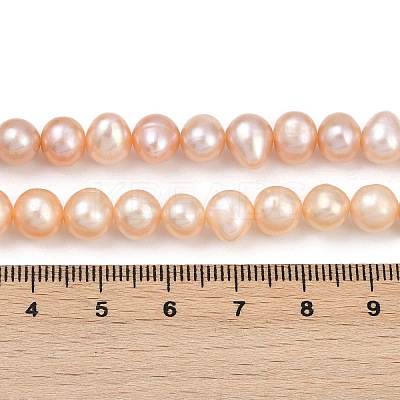 Natural Cultured Freshwater Pearl Beads Strands PEAR-I007-07X-03B-1
