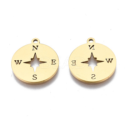 Ion Plating(IP) 201 Stainless Steel Pendants STAS-T044-236G-1