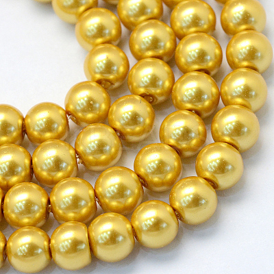 Baking Paint Glass Pearl Bead Strands X-HY-Q003-3mm-31-1