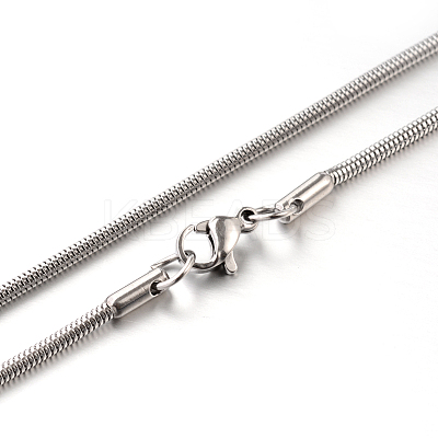 Tarnish Resistant 304 Stainless Steel Snake Chain Necklaces STAS-M174-005P-2.0-1