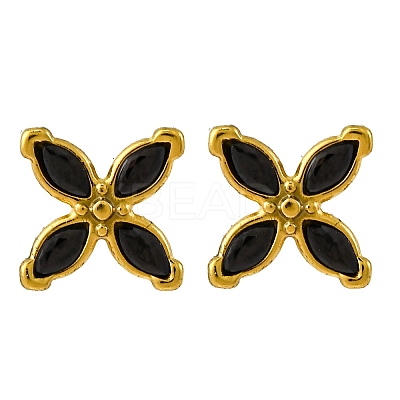 304 Stainless Steel Stud Earrings EJEW-C135-01G-03-1