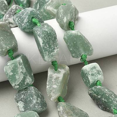 Natural Green Aventurine Beads Strands G-G697-E07-1