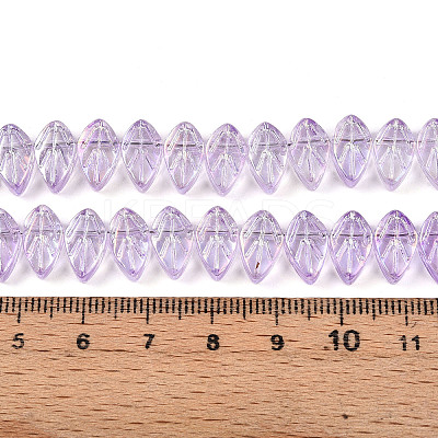 Electroplate AB Color Plated Glass Beads Strands EGLA-B004-02A-NA01-1