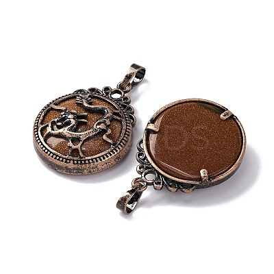 Synthetic Goldstone Pendants G-A241-02R-18-1