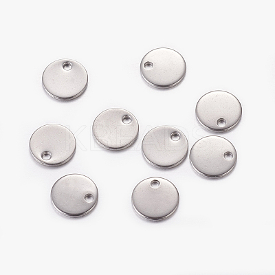 Tarnish Resistant 304 Stainless Steel Stamping Blank Tag Pendants STAS-Q056-1