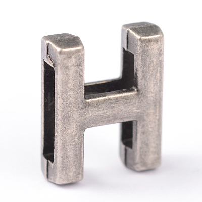 Tibetan Style Alloy Letter Slide Charms X-PALLOY-L170-HAS-1