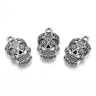 Tibetan Style Alloy Pendants PALLOY-T087-01AS-1