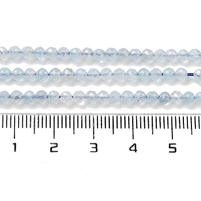 Natural Aquamarine Beads Strands G-L587-A02-03-1