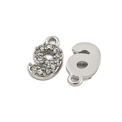 304 Stainless Steel Pendants STAS-L080-002P-09-1