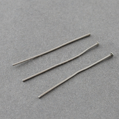 Tarnish Resistant 304 Stainless Steel Flat Head Pins STAS-R046-30mm-1