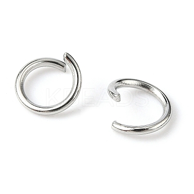 Tarnish Resistant 304 Stainless Steel Open Jump Rings X-STAS-E011-6x0.8mm-1