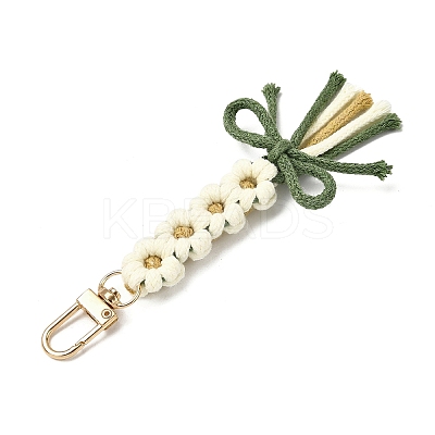 Cotton Pendant Decorations HJEW-TA00396-01-1