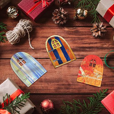 Wooden Fairy Door Decoration WOOD-NB0001-64A-1