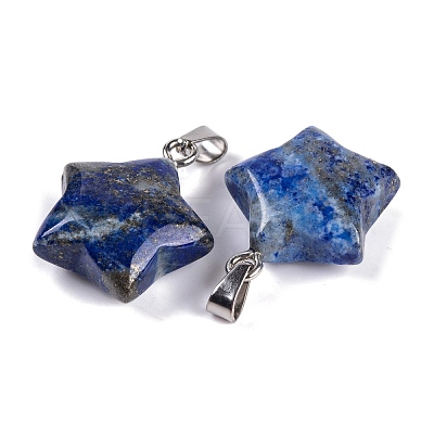 Natural Lapis Lazuli Pendants G-Q172-09P-01-1
