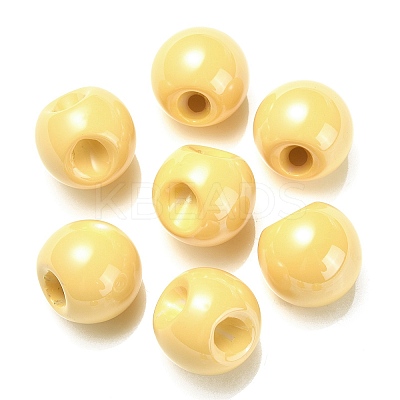 Opaque Acrylic Beads OACR-G012-01J-1
