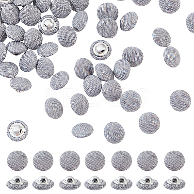 100Pcs 1-Hole Aluminum Buttons DIY-NB0007-77A-1