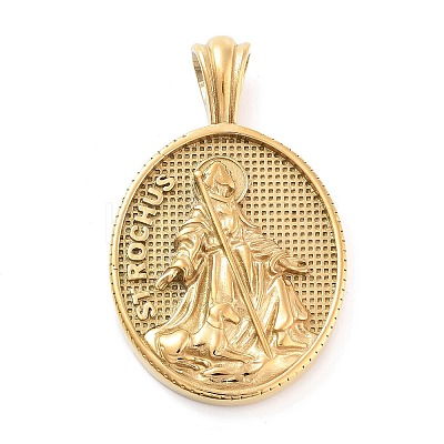 Ion Plating(IP) 304 Stainless Steel Pendants STAS-R225-03G-1