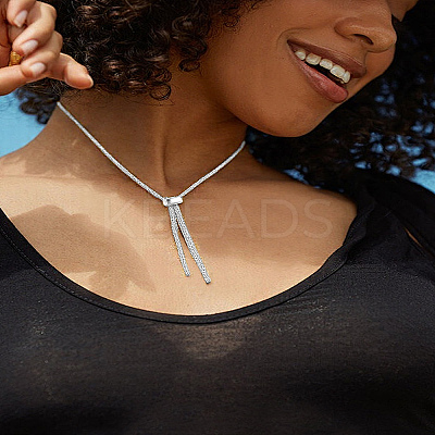 1Pc Brass Snake Chain Necklaces for Women NJEW-LP0007-04P-1