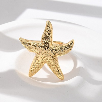 Brass Finger Rings for Women RJEW-U041-22G-1