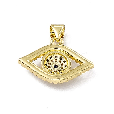 Rack Plating Brass Micro Pave Colorful Cubic Zirconia Pendants ZIRC-I061-13G-1