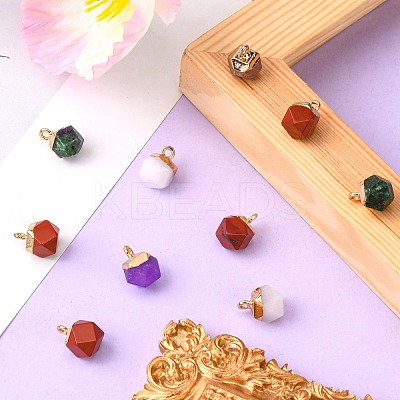 Natural & Synthetic Mixed Stone Charms G-S359-015-1