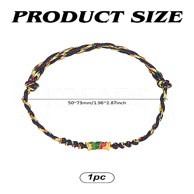 1Pc Cotton Thread Braided Bracelets BJEW-LP0003-12A-1