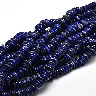 Natural Dyed Lapis Lazuli Chip Beads Strands X-G-E271-63-1