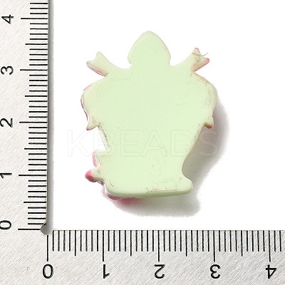 Electroplate Opaque Resin Cabochons RESI-S10-03C-1