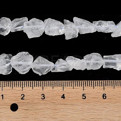 Raw Rough Natural Crystal Quartz Beads Strands G-B065-C12-1