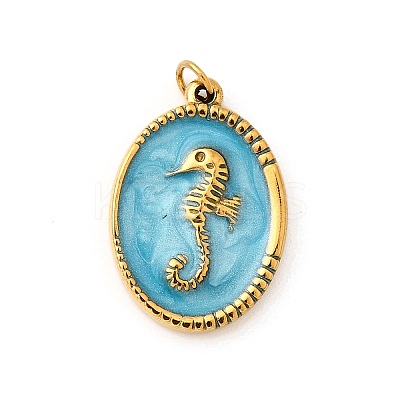304 Stainless Steel Enamel Pendants STAS-B093-02G-01-1