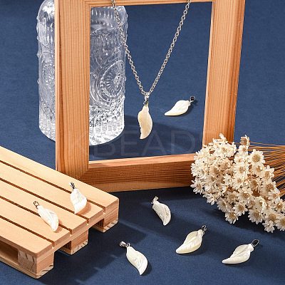 Natural Trochid Shell/Trochus Shell Pendants LS-BSHE-CJC0002-13-1