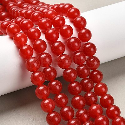 Natural & Dyed Malaysia Jade Bead Strands X-G-A146-10mm-A02-1