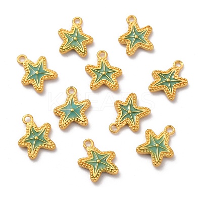 Alloy Enamel Pendants ENAM-B056-08G-1