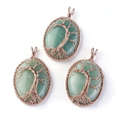 Natural & Synthetic Mixed Stone Big Pendants G-G771-C-1