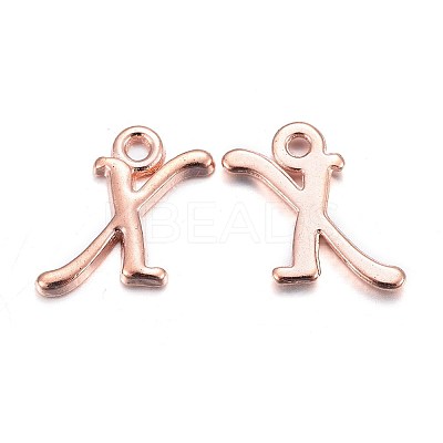 Rose Gold Plated Alloy Letter Pendants LS-X-PALLOY-J718-01RG-X-1
