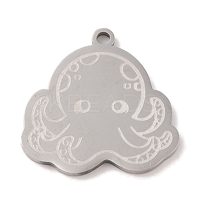 Non-Tarnish 201 Stainless Steel Pendants STAS-C095-01P-1
