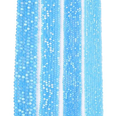 Transparent Glass Beads Strands LS-EGLA-A044-T2mm-MB08-1