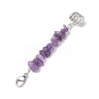 Halloween Pumpkin Alloy Pendant Decorations HJEW-JM02073-02-1