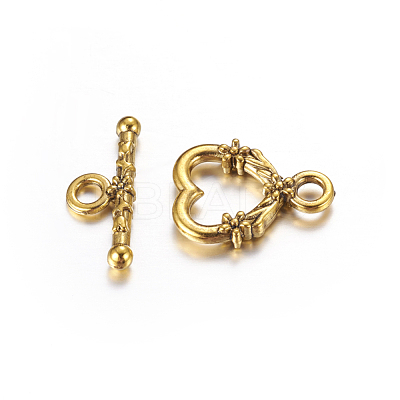 Tibetan Style Toggle Clasps GLF1086Y-NF-1