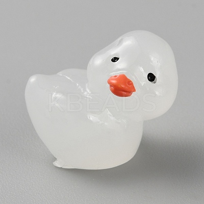 Duck Luminous Resin Display Ornaments DJEW-TAC0004-01B-03-1