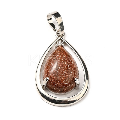 Synthetic Goldstone Pendants G-B033-04P-18-1