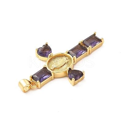 Rack Plating Brass Pendants KK-D087-16G-01-1