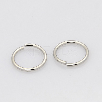 Tarnish Resistant 304 Stainless Steel Saw Cut Open Jump Rings STAS-N015-04-10x1.2mm-1