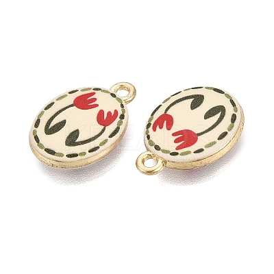 Valentine's Day Printed Alloy Pendants PALLOY-SZC0008-05M-1